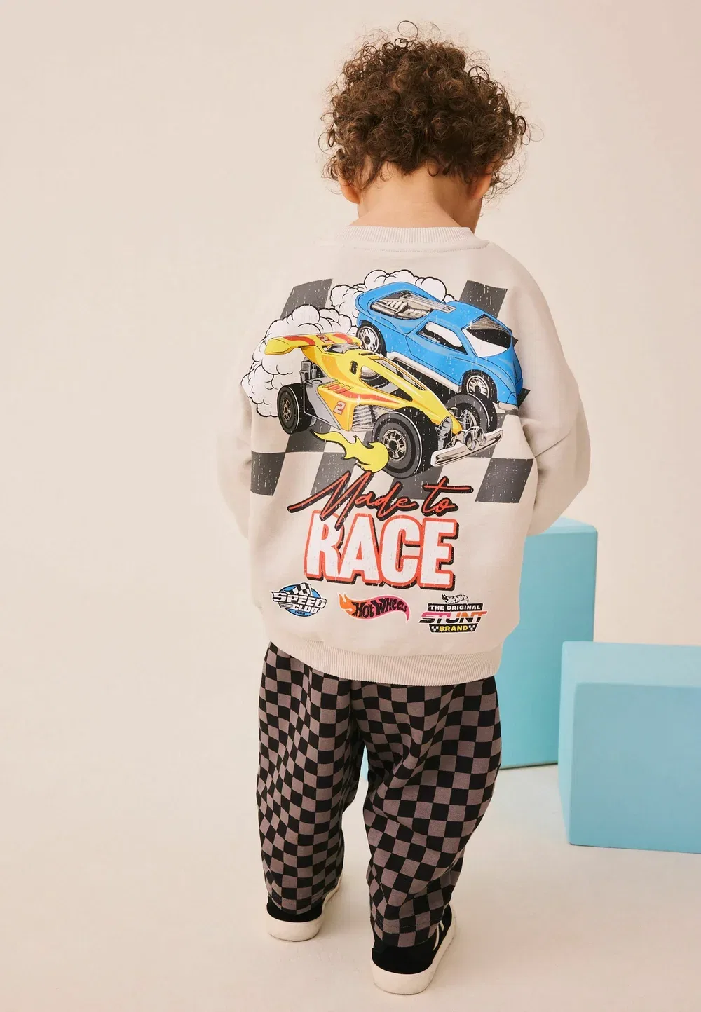 Спортивный костюм Hot Wheels: команда и бегуны Next, Grey Checkerboard — фото 4