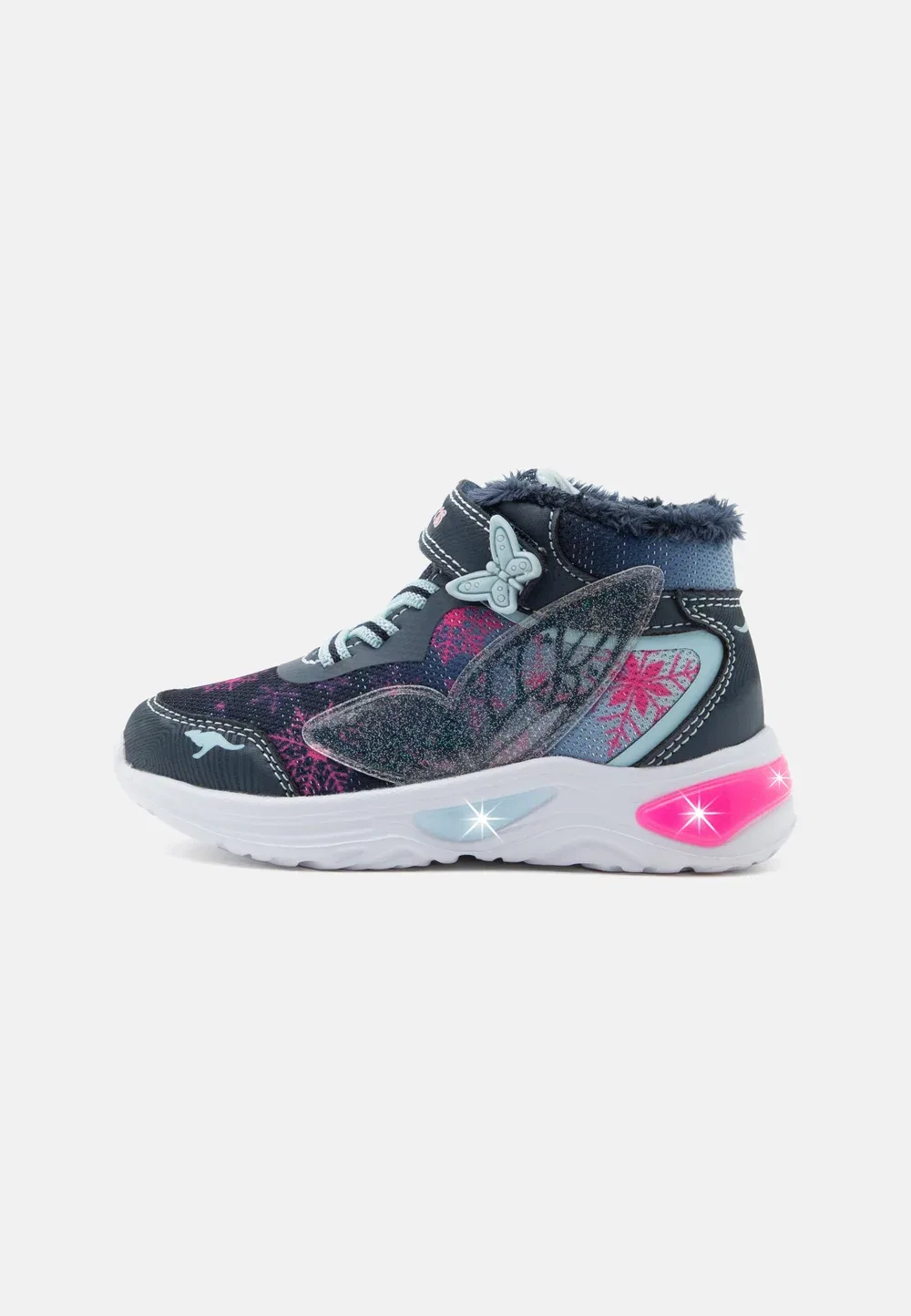 K slg adonis mid blinky - детские туфли Kangaroos, Dark Navy/Blue Sky