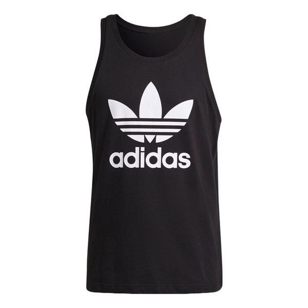 

Майка Men's adidas originals Trefoil Tank Contrasting Colors Large Logo Sports Training Vest Black, черный