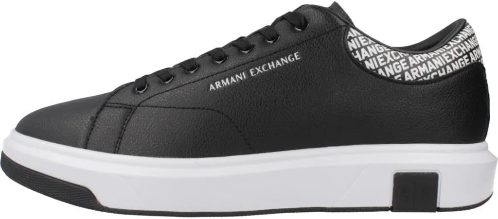 Черные кожаные кроссовки Armani Exchange — фото 2