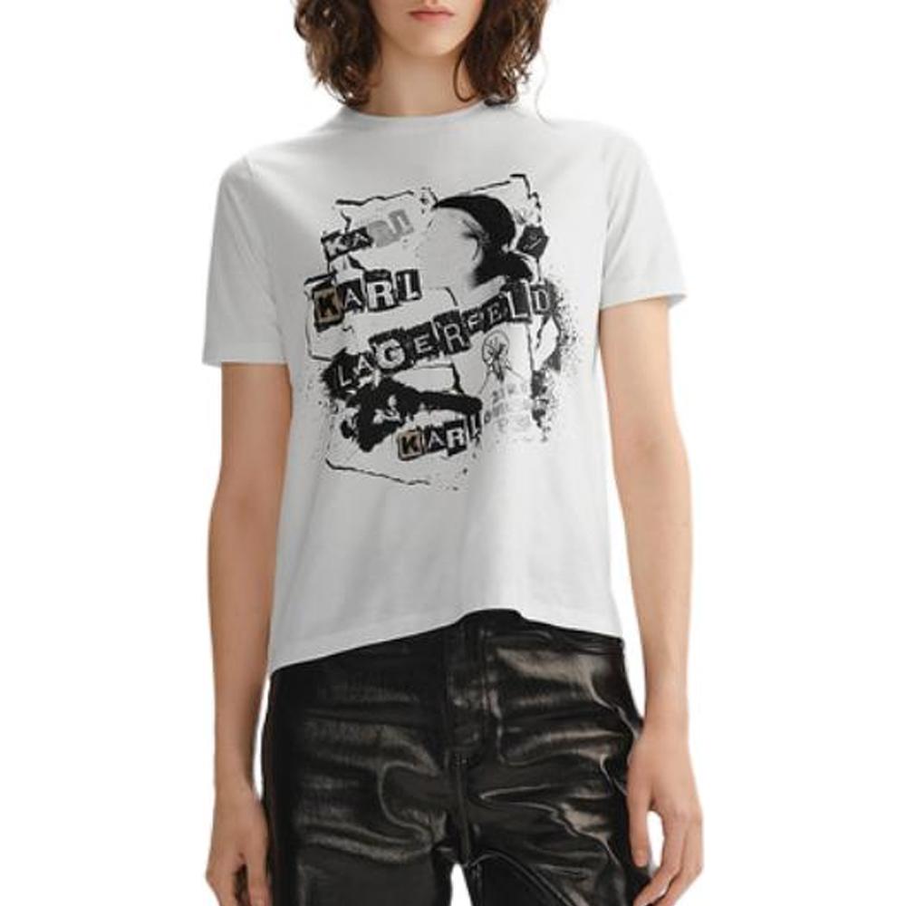 

KARL LAGERFELD / Karl Lagerfeld Jeans Футболка KARL LAGERFELD женская белая, Белый, KARL LAGERFELD / Karl Lagerfeld Jeans Футболка KARL LAGERFELD женская белая