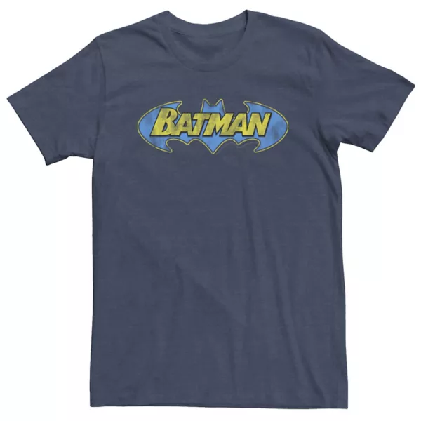

Футболка с логотипом Batman Comics Big & Tall из комиксов DC Licensed Character, синий