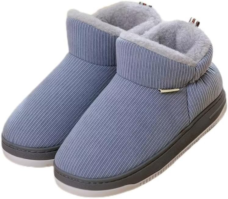 

Зимние ботинки Bridge Cutters для женщин и мужчин, вельветовые снегоступы, толстая подошва, мягкие и пушистые ботинки, уютные тапочки, обувь с толстой подошвой, кроссовки для прогулок на открытом воздухе, походные и туристические ботинки, серый