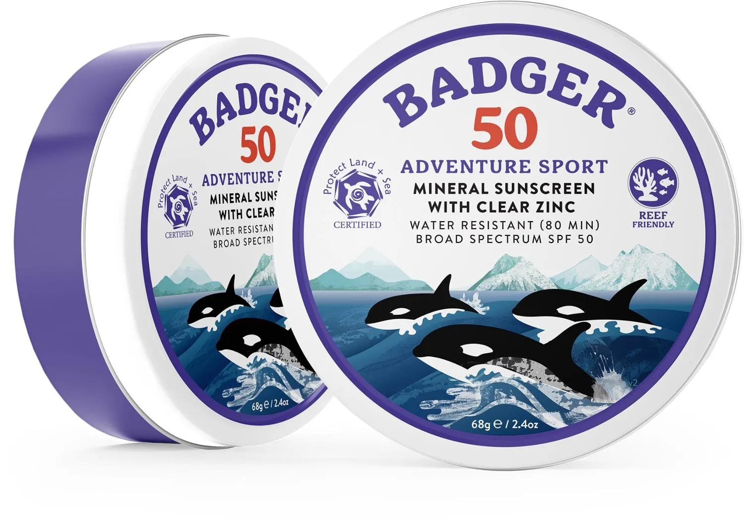 Минеральный солнцезащитный крем для активного спорта SPF 50 Badger, None — фото 4