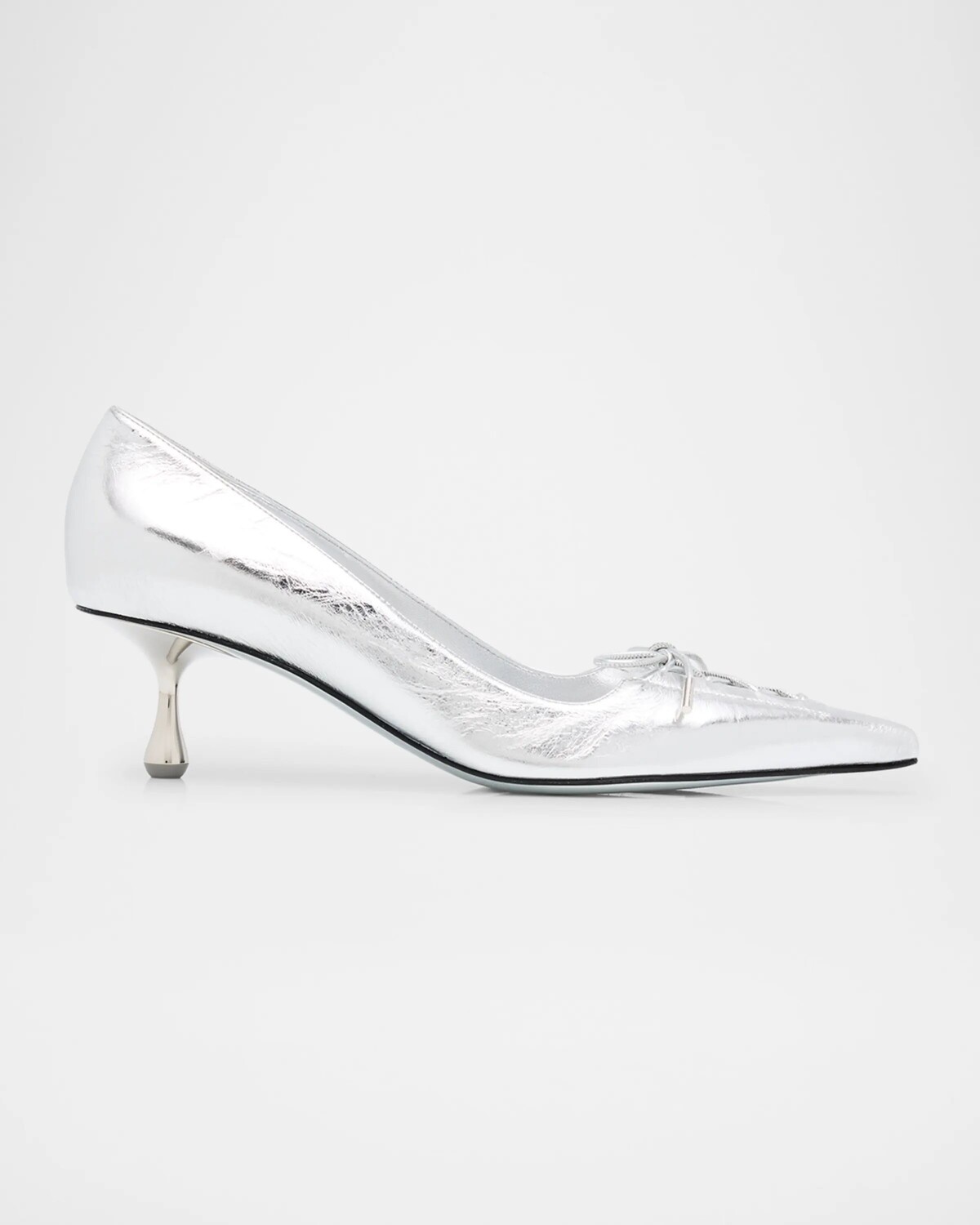 Корсетные туфли-лодочки Scarlett с эффектом металлик Jimmy Choo, серебряный