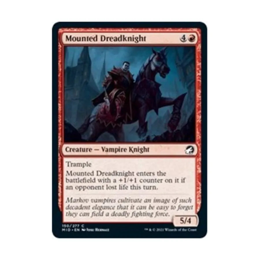 

CCG Конный ужасный рыцарь (клавиша C), MTG - Innistrad - Midnight Hunt