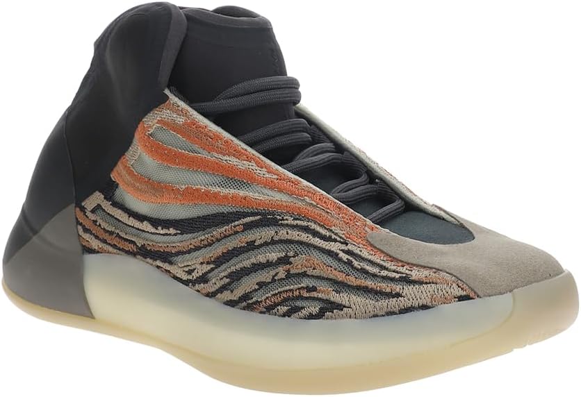 Детские кроссовки adidas Yeezy Quantum на шнуровке для мальчиков, оранжевый — фото 2