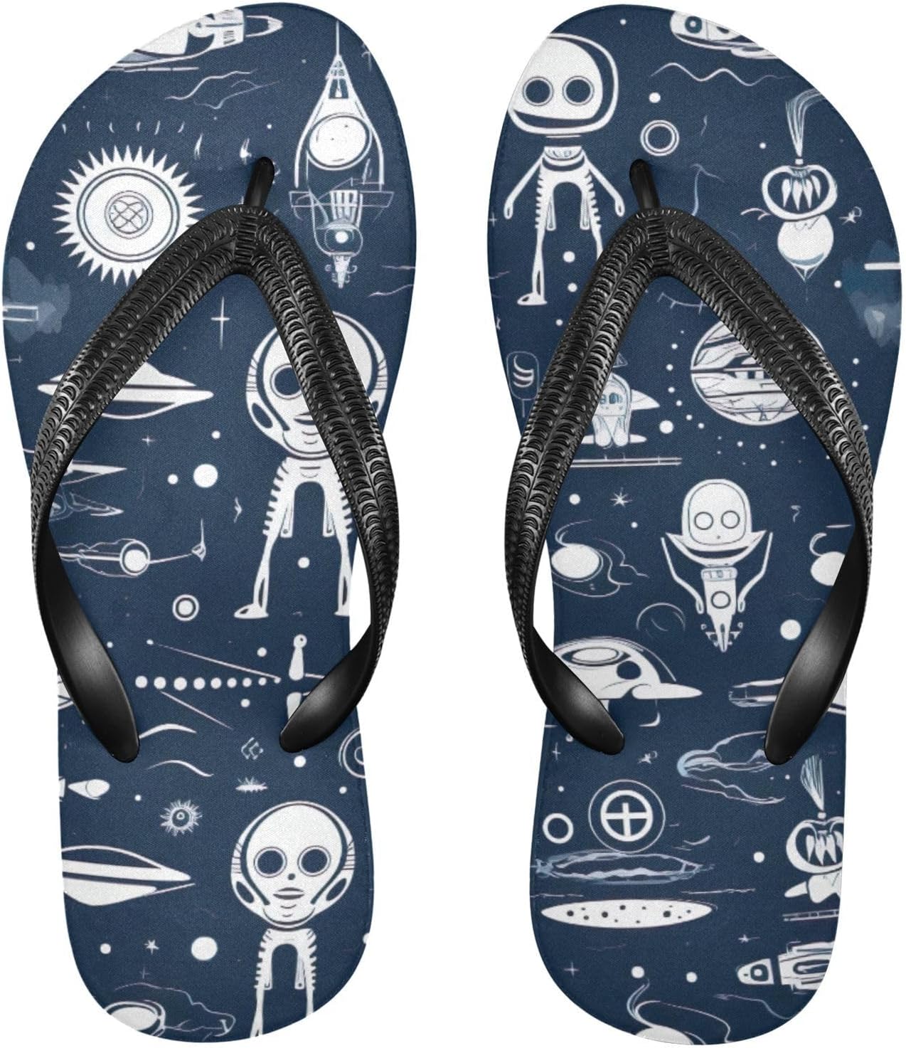 

Пляжные летние сандалии Space Aliens для женщин и мужчин, шлепанцы для душа Kfbe