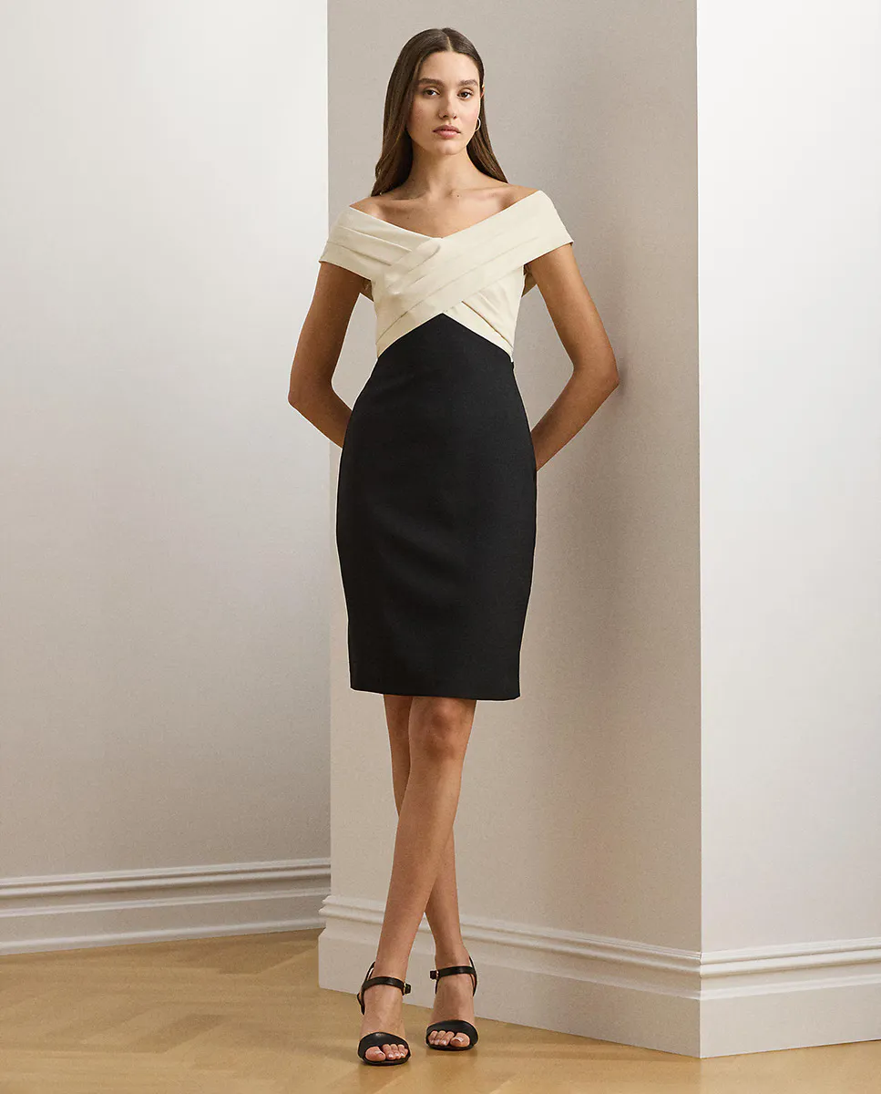 

Облегающее платье двухцветное Lauren Ralph Lauren, мультиколор