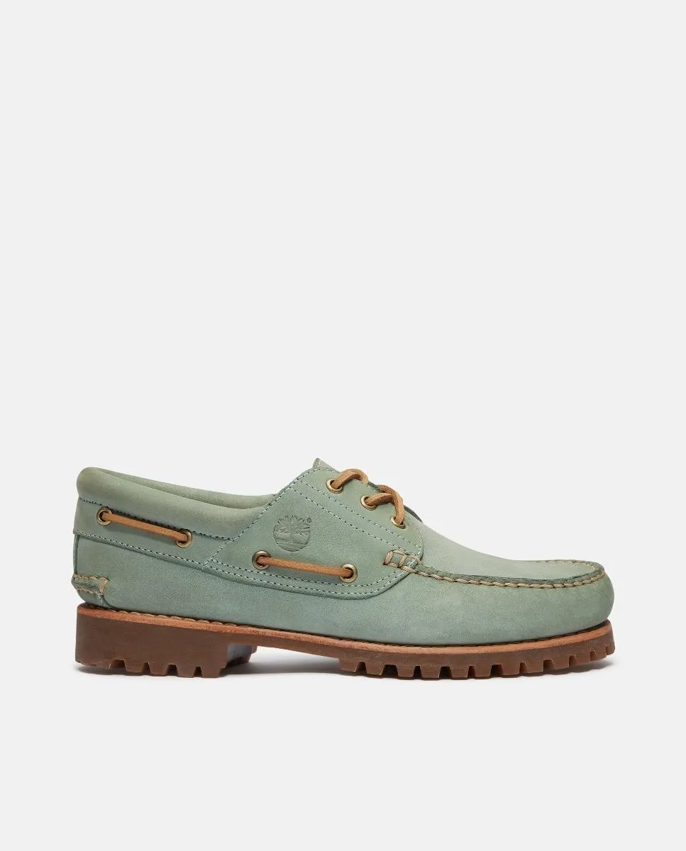 Оригинальные туфли-лодочки Timberland с тремя люверсами, сшитые вручную Timberland, зеленый