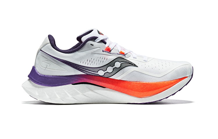 Saucony Эндорфин Спид 4 Уайт Визиоранж — Белый Оранжевый, цвет White Orange — фото 3