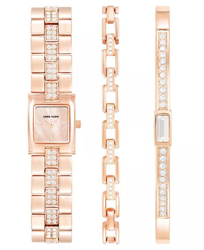 

Женские часы-браслет Quartz Rose Gold-Tone Metal Alloy, 18мм Anne Klein