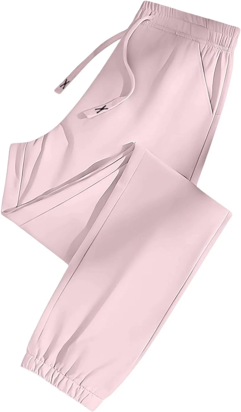 Stretch Active Pants для женщин старше 50 - женские ультрарастягивающиеся штаны из ледяного шелка с быстрой сушкой, комфортные повседневные брюки для возраста 50+ Generic, розовый