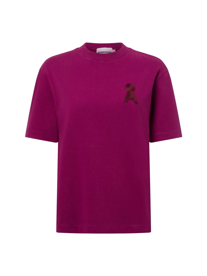 

Футболка armedangels T-Shirt Tarjaa A Embro, цвет aubergine