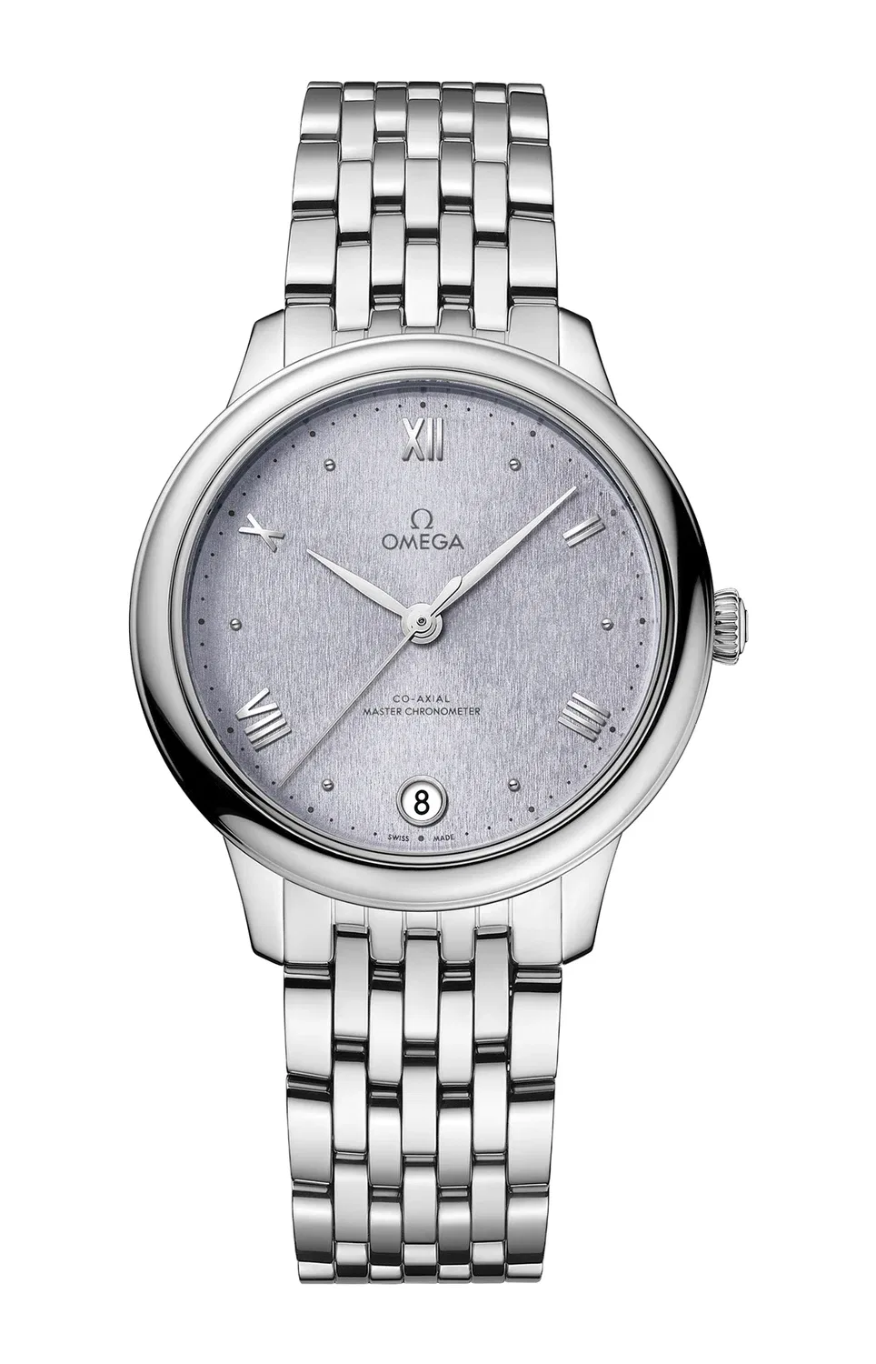 DE VILLE PRESTIGE CO‑AXIAL МАСТЕР ХРОНОМЕТР 34 ММ - 434.10.34.20.03.001 OMEGA, серебряный