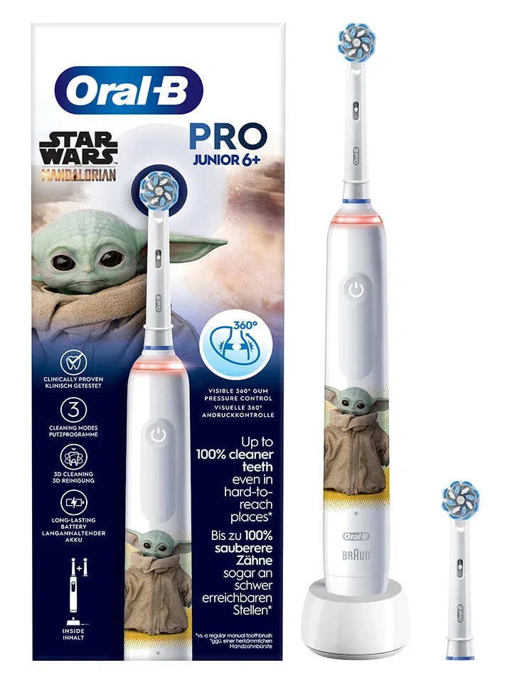 Электрическая зубная щетка Junior Pro Star Wars Oral-B белый — фото 3
