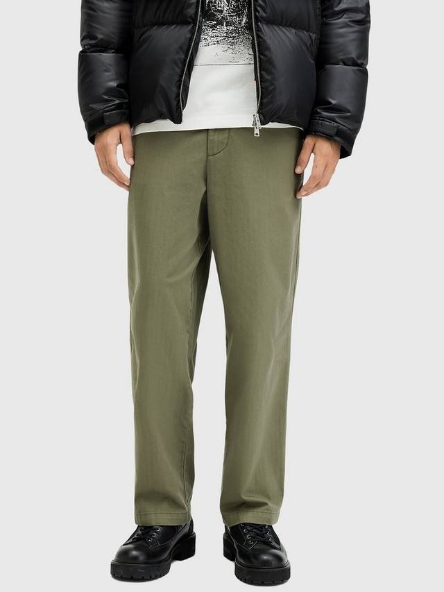 

Широкие брюки надзирателя AllSaints, цвет Faded Khaki Green