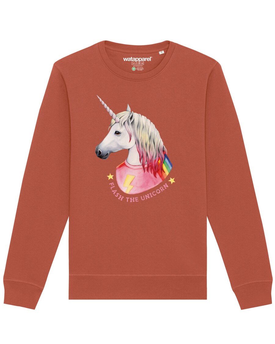 

Свитер Watapparel Sweatshirt Flash, the unicorn, светло-коричневый