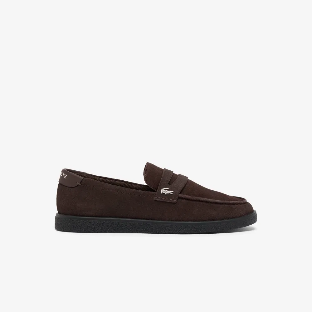 Мужские замшевые пенни-лоферы Cochet тёмно-коричневые от Lacoste