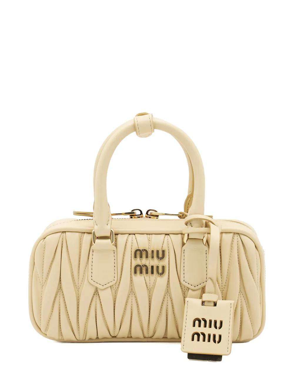 

Сумка-тоут Arcadie размера мини Miu Miu, нейтральный