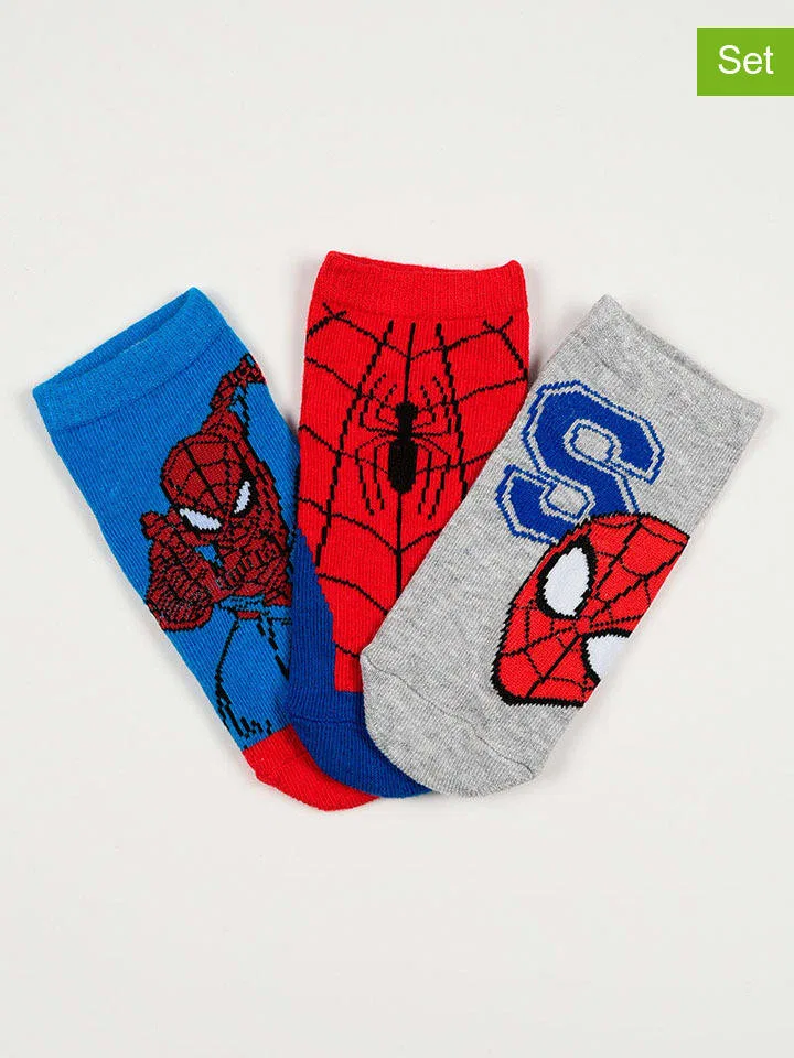 Носки Spiderman, разноцветные