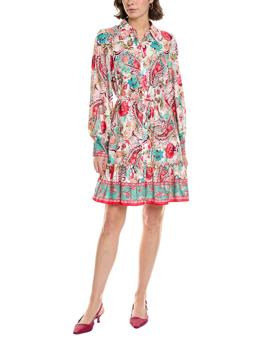 

Джулия Джордан Флекс Мини Платье Julia Jordan, белый