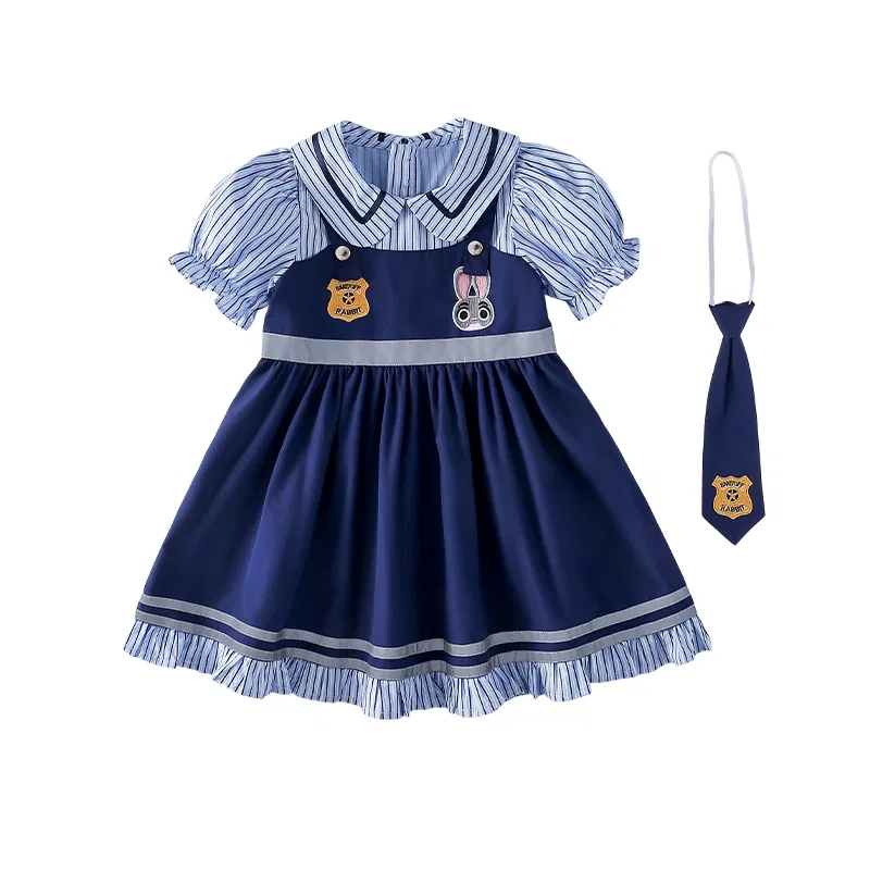 Платье детское летнее для детей 3-7 лет Disney, Dress+Socks+Small Hat — фото 3