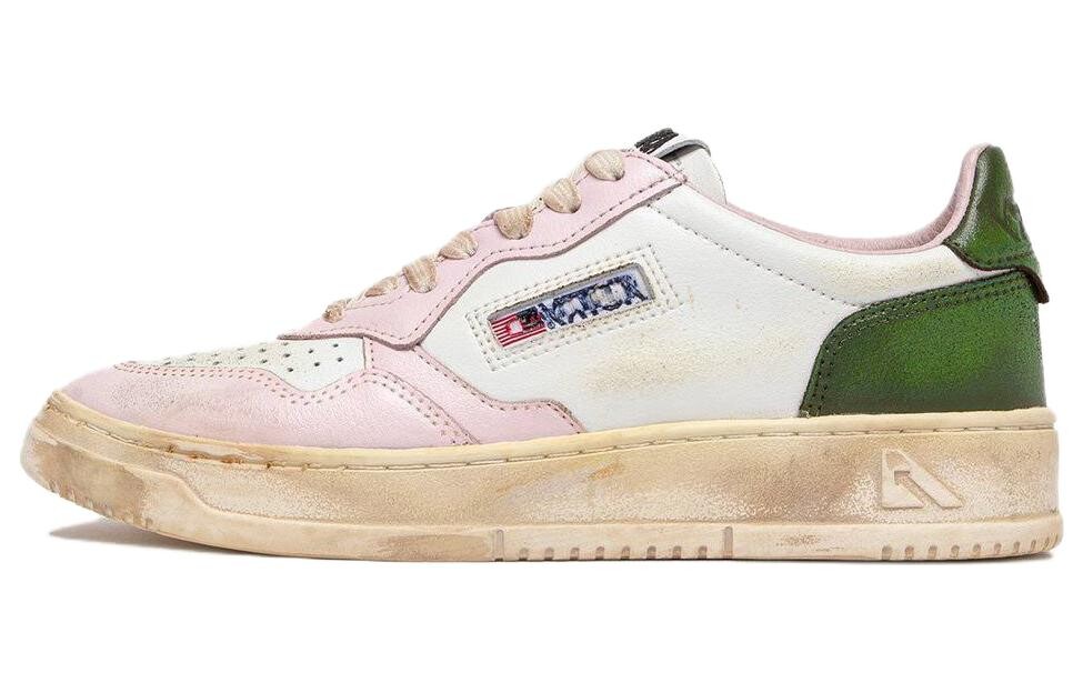 

Кроссовки AUTRY Super Vintage Panelled Sneakers, белый/розовый/зеленый