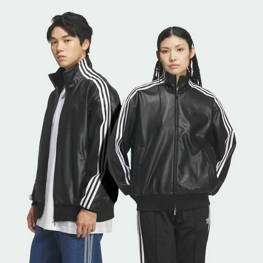 Спортивная куртка Adidas из искусственной кожи 3S, цвет Black