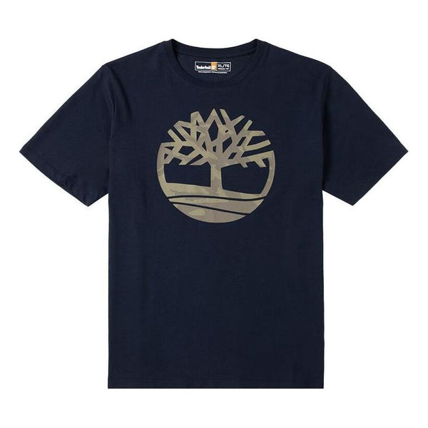 

Футболка tree logo t-shirt 'navy camou' Timberland, синий