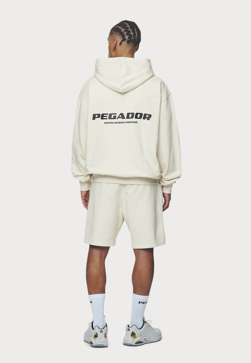 

Худи Colne Logo Hoodie Pegador, соленый кремовый/черный