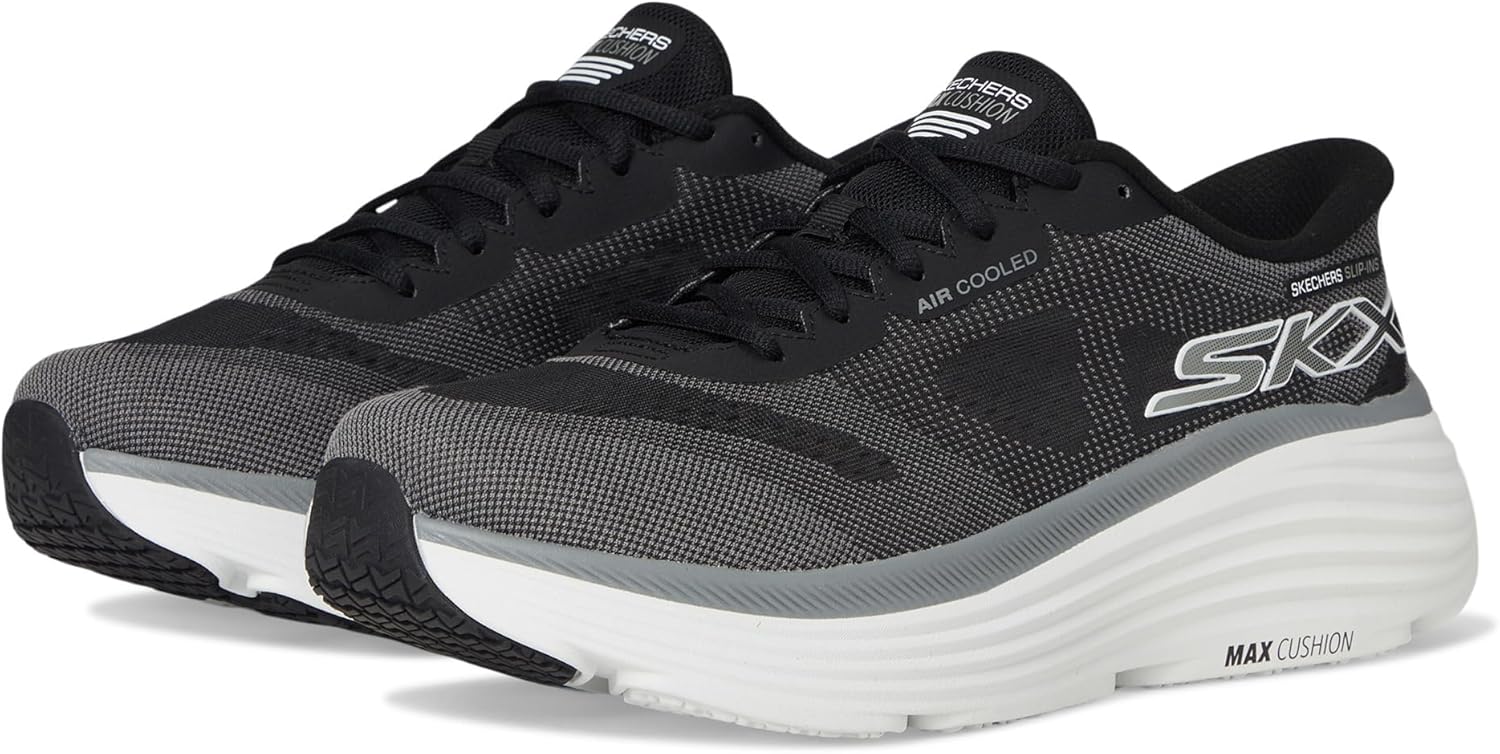 Кроссовки Skechers для мужчин Hands Free Slip-ins Max Cushioning Endeavour - модель Exciton, черный — фото 2