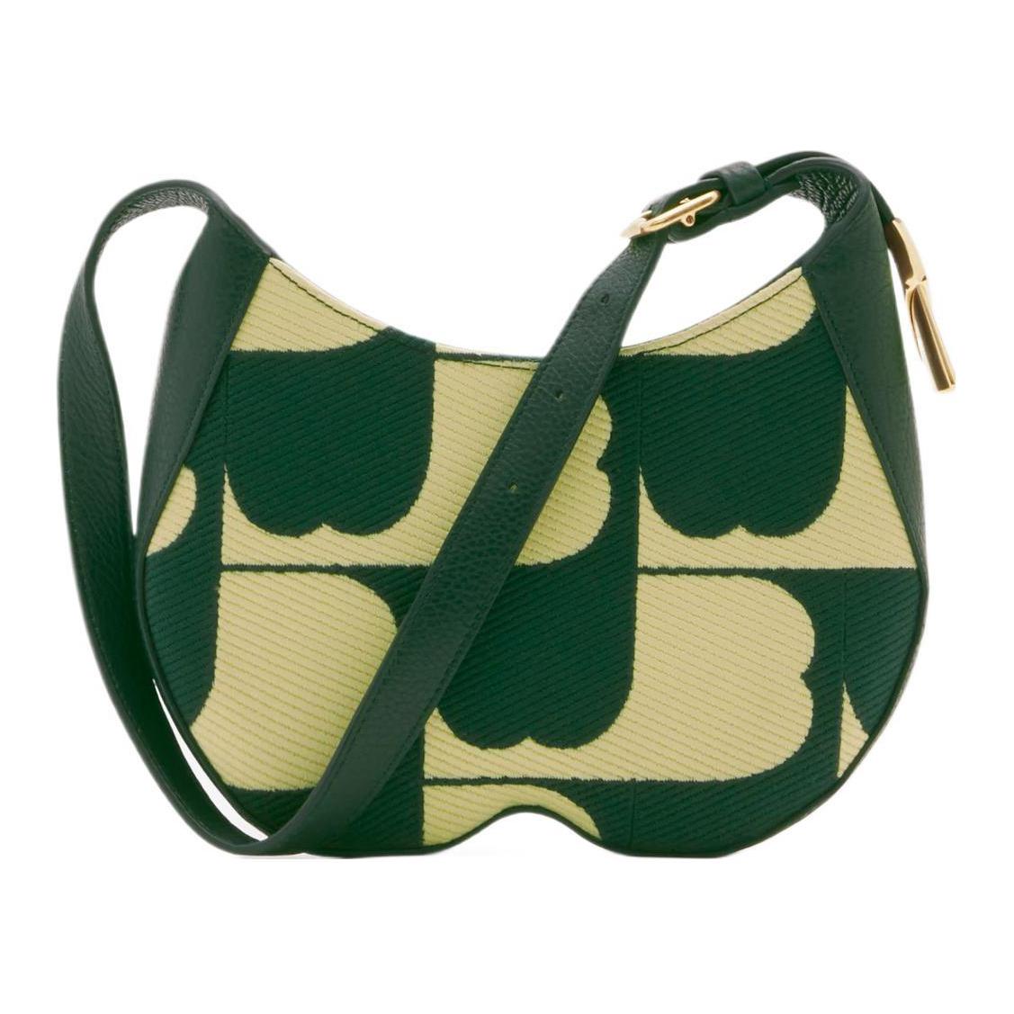 

Сумка через плечо из зернистой телячьей кожи с хлопком Ivy Green Burberry
