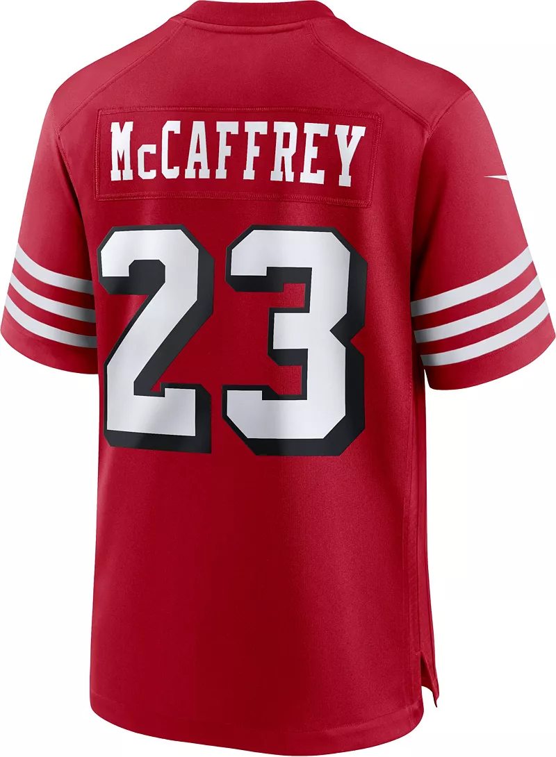 Мужская майка Nike San Francisco 49ers Christian McCaffrey № 23 для альтернативной игры — фото 3