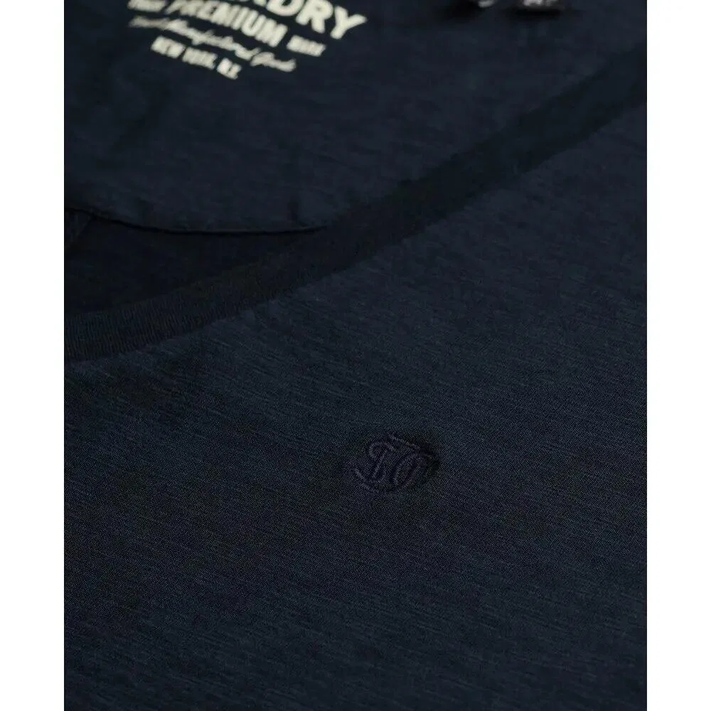 Женская футболка с V-образным вырезом Studios Superdry, Blau — фото 2