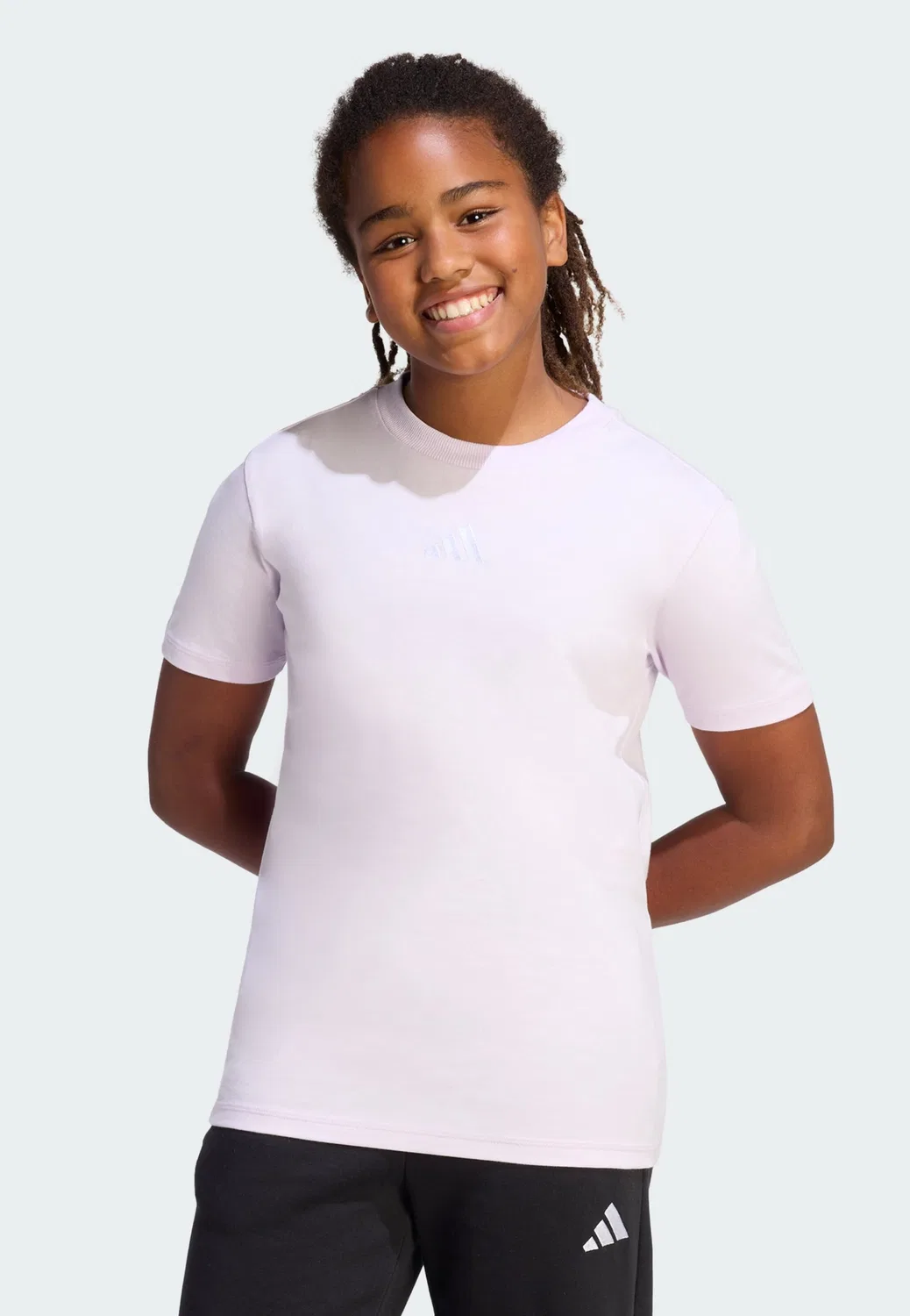 Спортивная футболка Adidas Sportswear Performance Shirt Essentials сливового цвета — фото 2