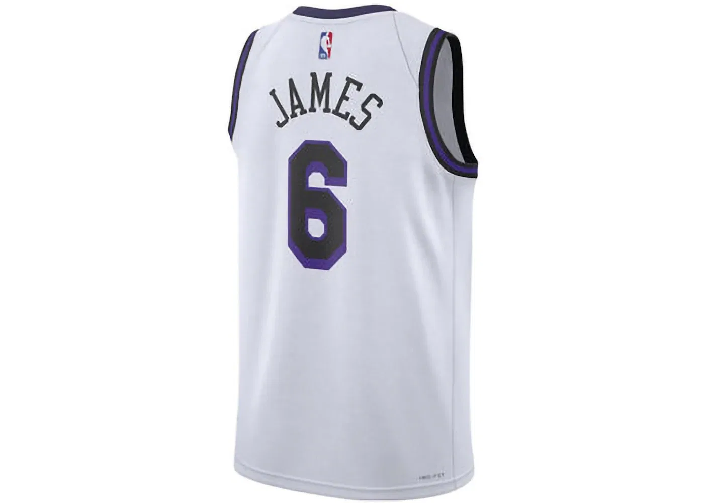 Мужская джерси с принтом LeBron James L.A. Lakers Nike, White — фото 2