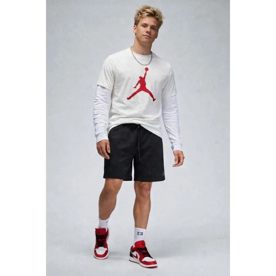 Футболка с коротким рукавом с графическим принтом Jordan Jumpman Nike, Бело-красный — фото 4