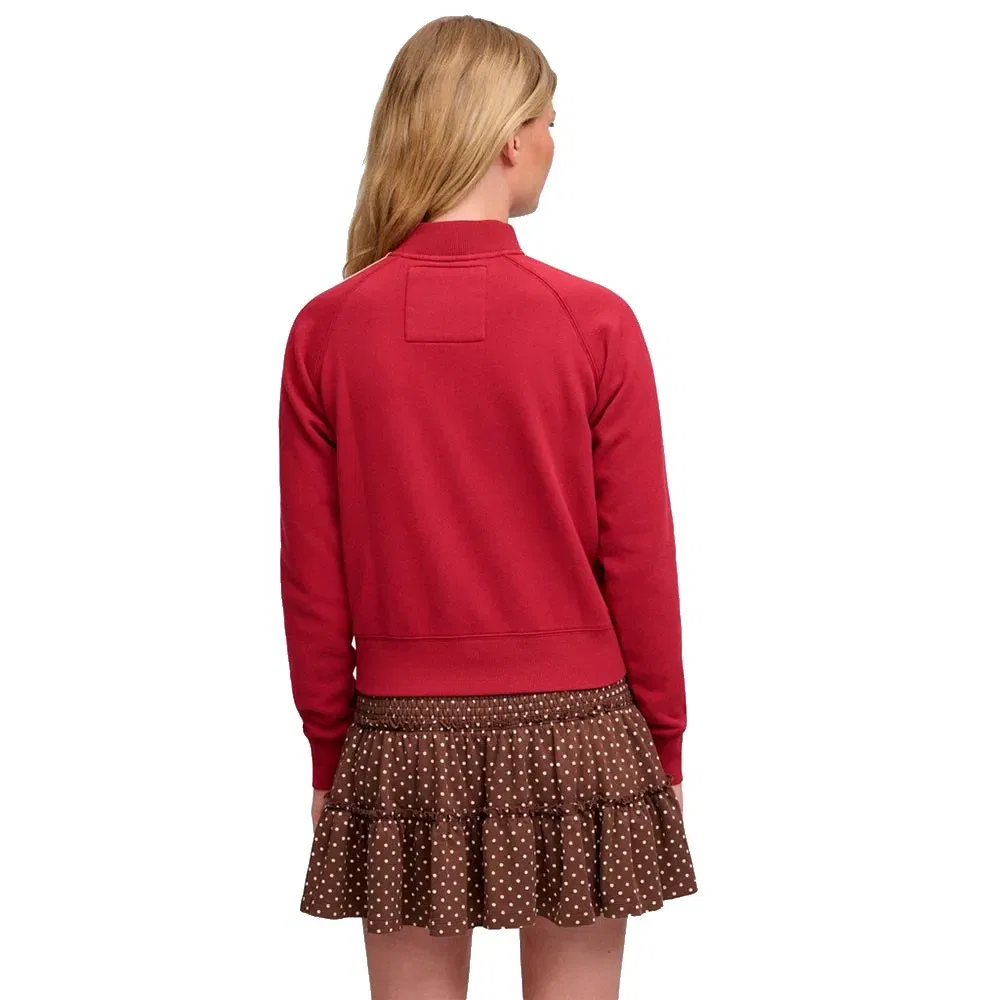 Женский свитшот с принтом Athletic Applique Track Top Superdry, Red — фото 2