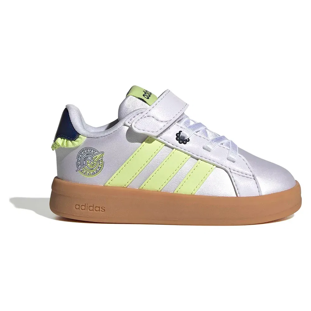 Кроссовки Disney Grand Court 30 Adidas, серебро