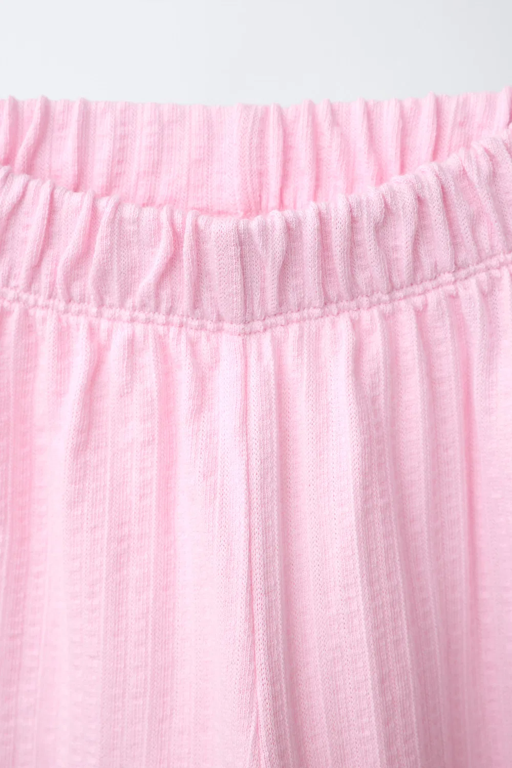 Кюлоты с контрастной волнообразной текстурой ZARA, Pink/Mauve — фото 3