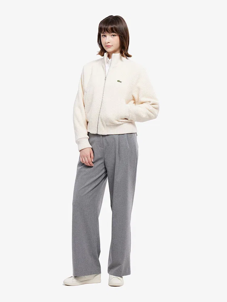 Брюки LACOSTE фланелевые полуширокие, модель HF710E-55N CCA, классический крой, темно-синие