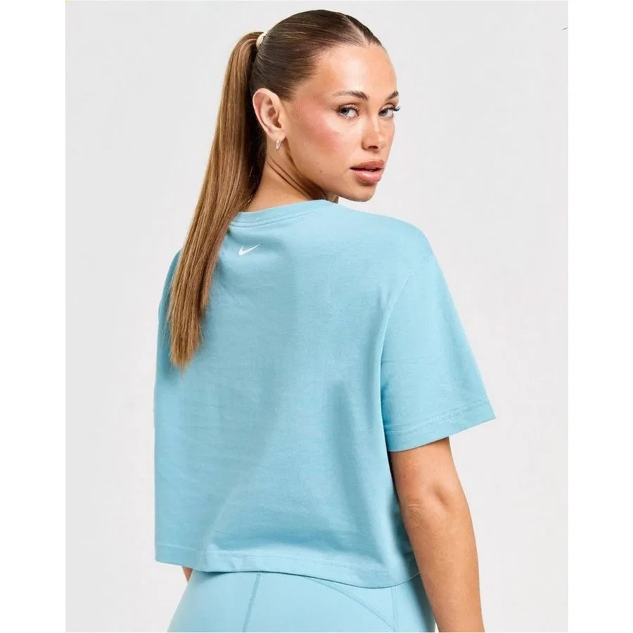 Футболка Nike Pro Graphic Cropped Training Short-Sleeve, Синий — фото 2