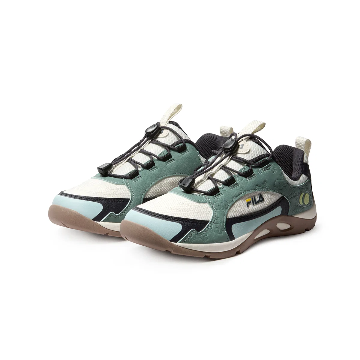 Детские кроссовки для мальчиков с закрытым носком FILA KIDS, White/Ice Green — фото 4