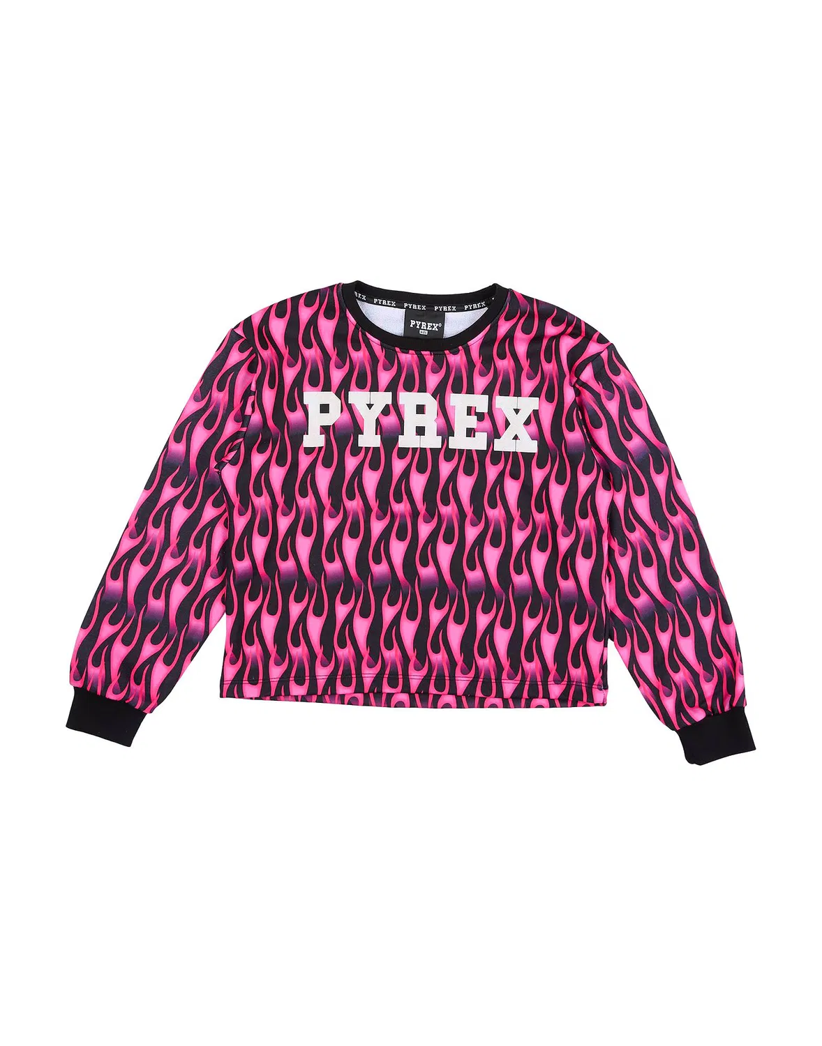 Детский свитшот для девочек с принтом Pyrex, фуксия