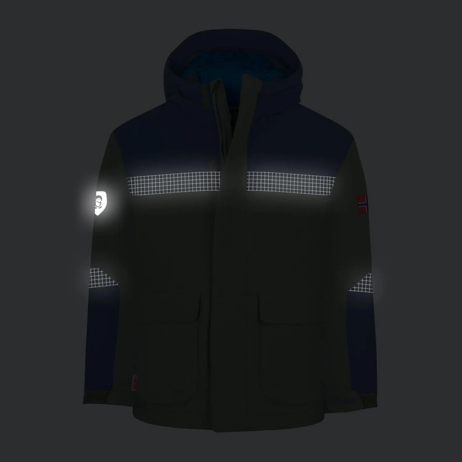 Детская зимняя куртка Finnmark Jacket XT Trollkids, Blau — фото 4