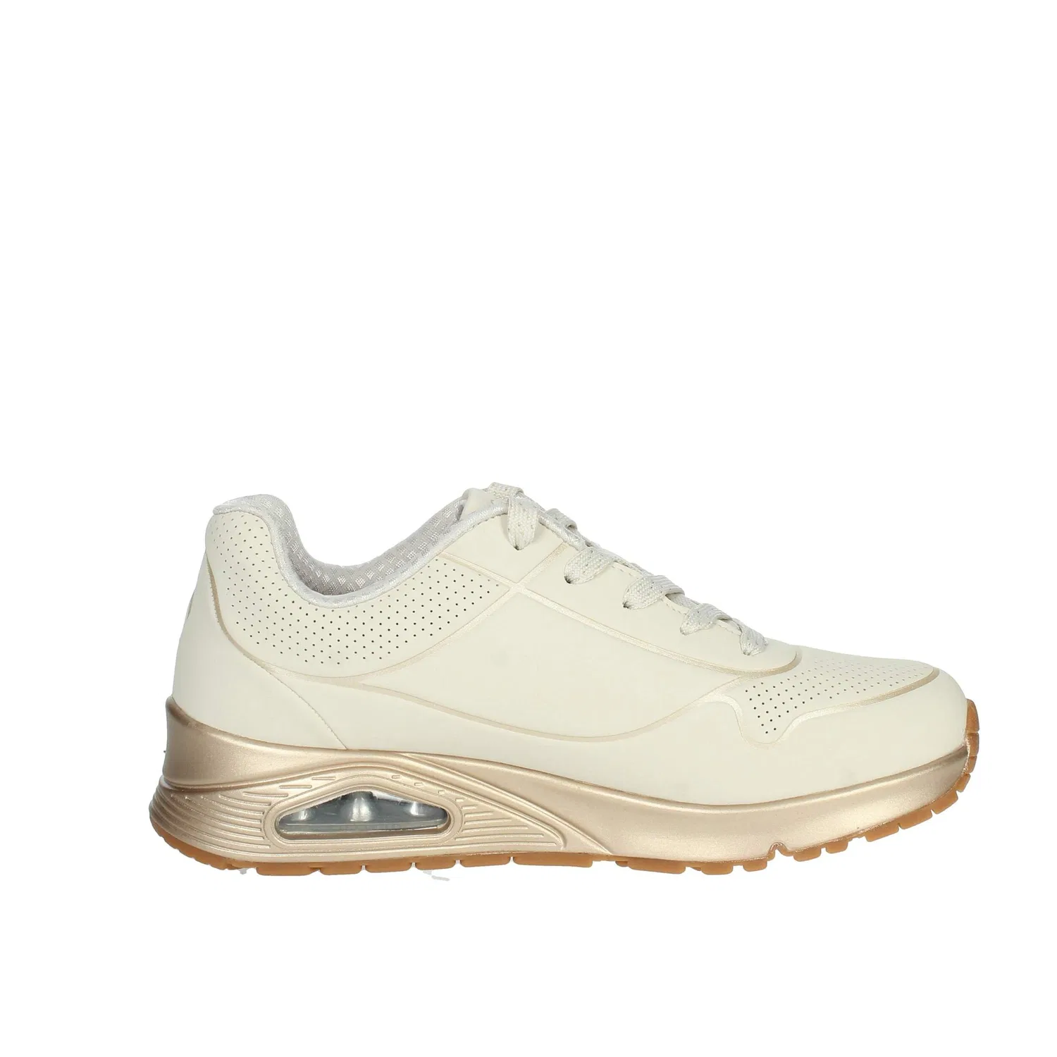 Детские кроссовки для девочек с принтом 310538l Nat Skechers, Beige — фото 4