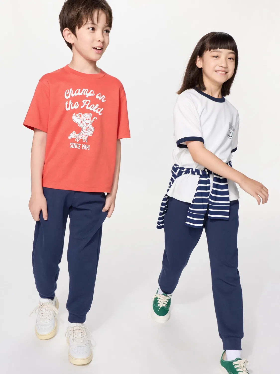 Спортивные штаны Uniqlo, для детей, темно-синие