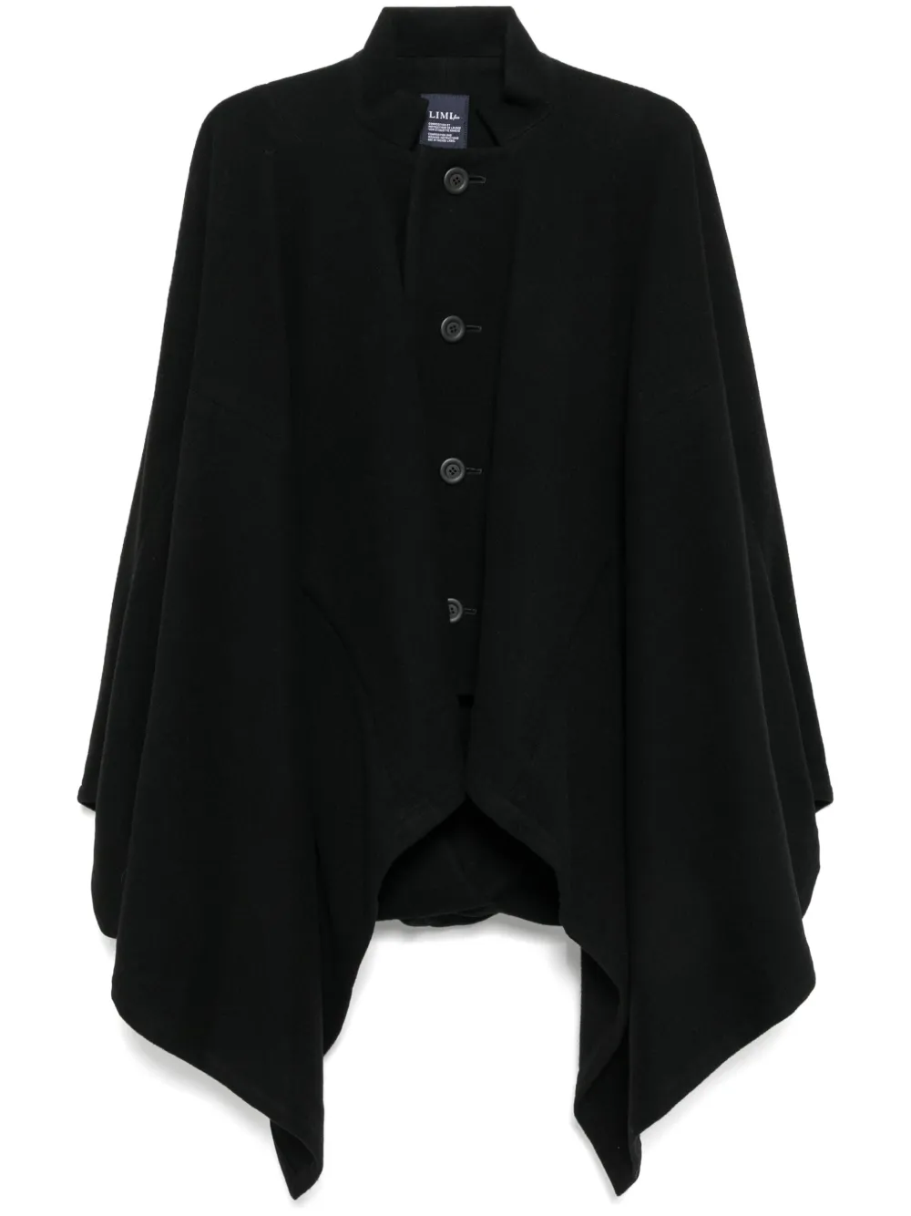 

Кейп на пуговицах Yohji Yamamoto, черный
