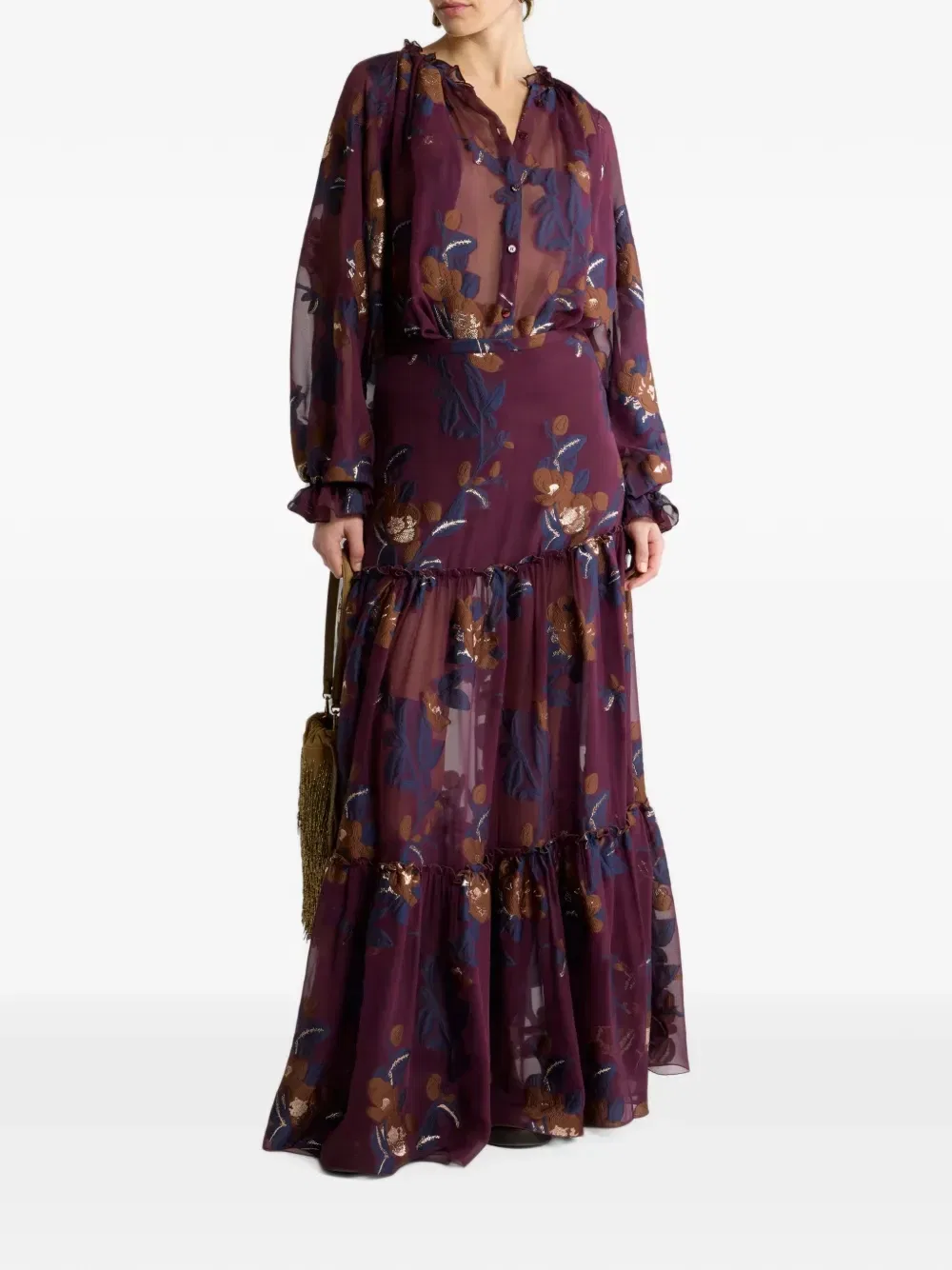 Рубашка свобожного кроя Etro, красный — фото 2